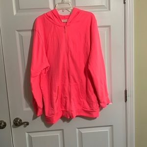 NWOT 3X Neon Pink hooded jacket